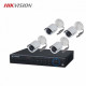 HIKVISION 4 unit 720P night vision security cc camera Package